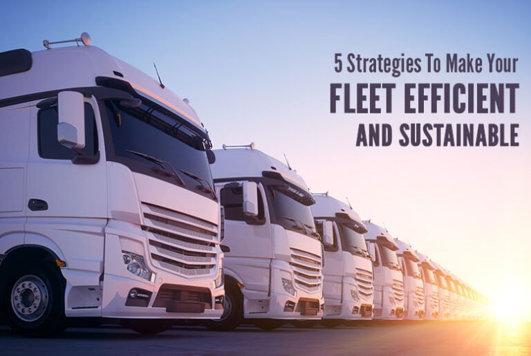 5 Strategies To Make Your Fleet Efficient And Sustainable